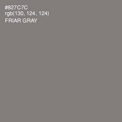 #827C7C - Friar Gray Color Image